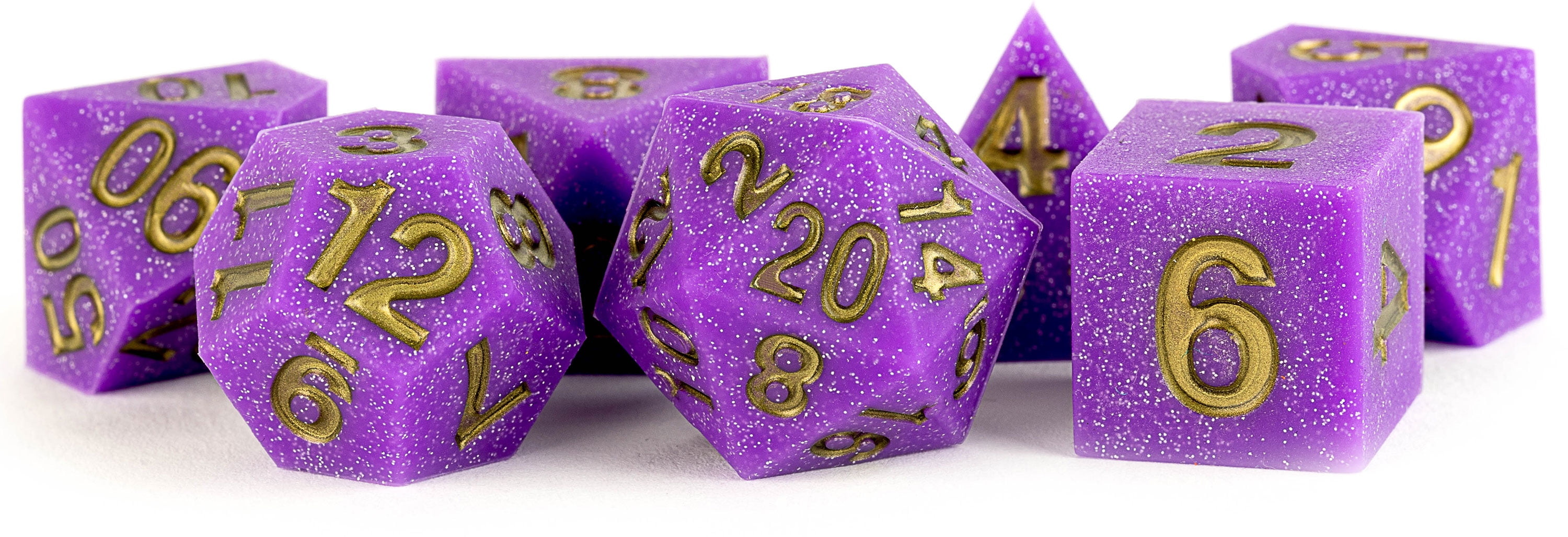 Sharp Edge Silicone Rubber Regal Ricochet Dice Game - Set of 7