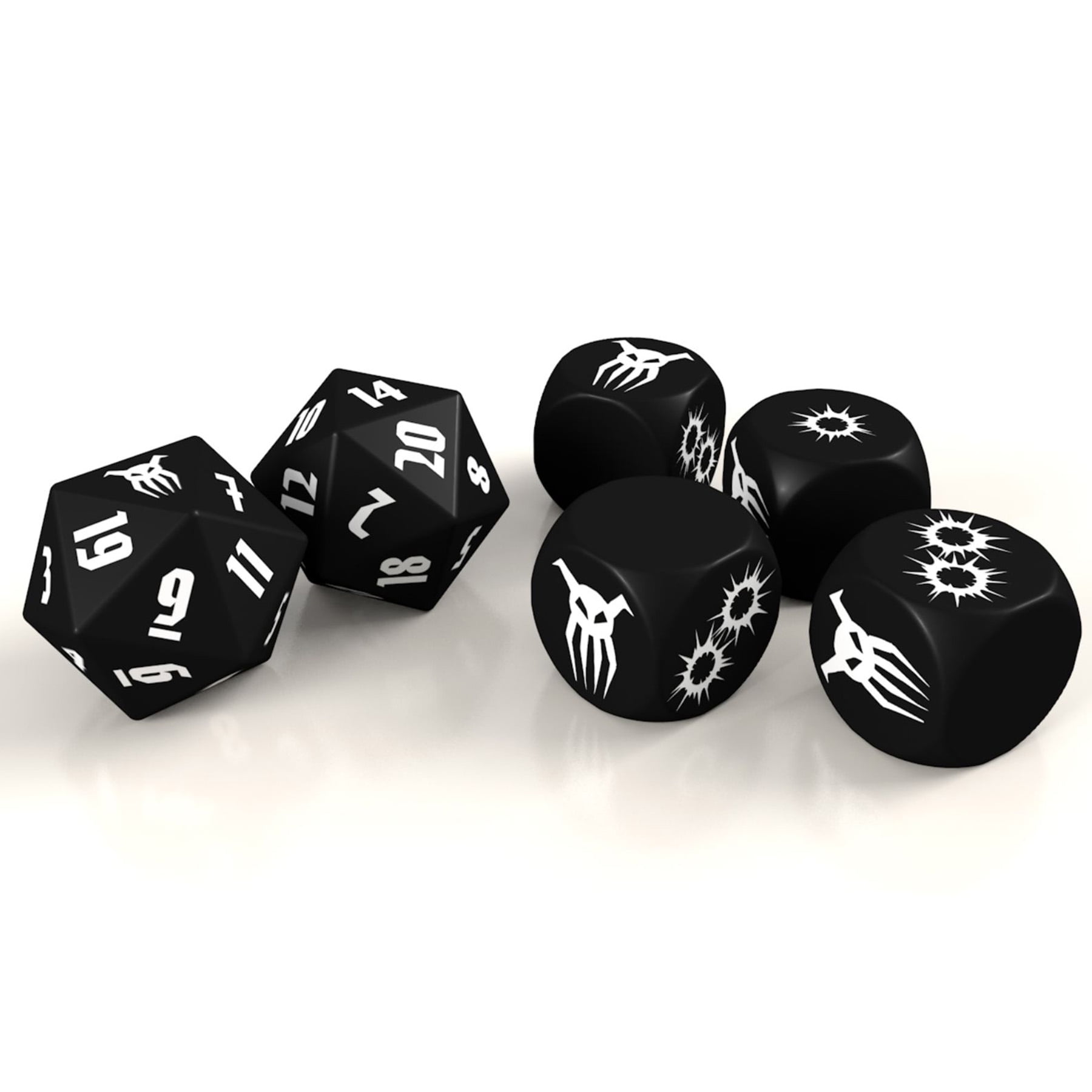 Achtung Cthulhu 2d20 Sun Dice, Black