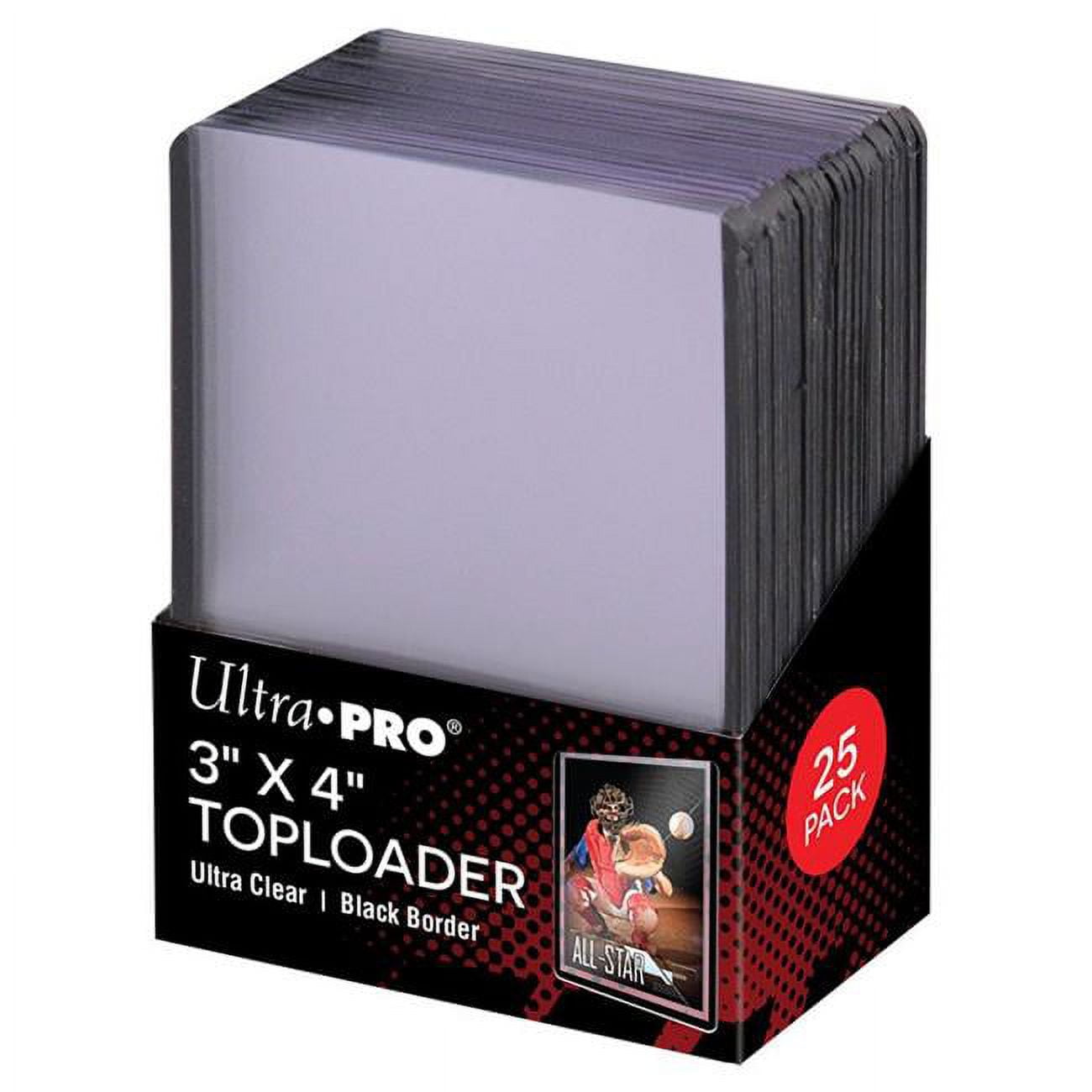 Picture of Ultra Pro ULP81158 3 x 4 in. Top Loader Border, Black - 25 Piece