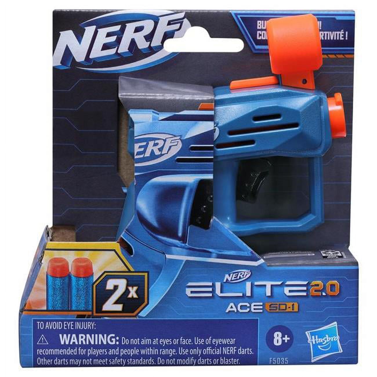 Picture of Hasbro HSBF5035 Nerf Elite 2.0 Ace SD-1 Toy - 6 Piece
