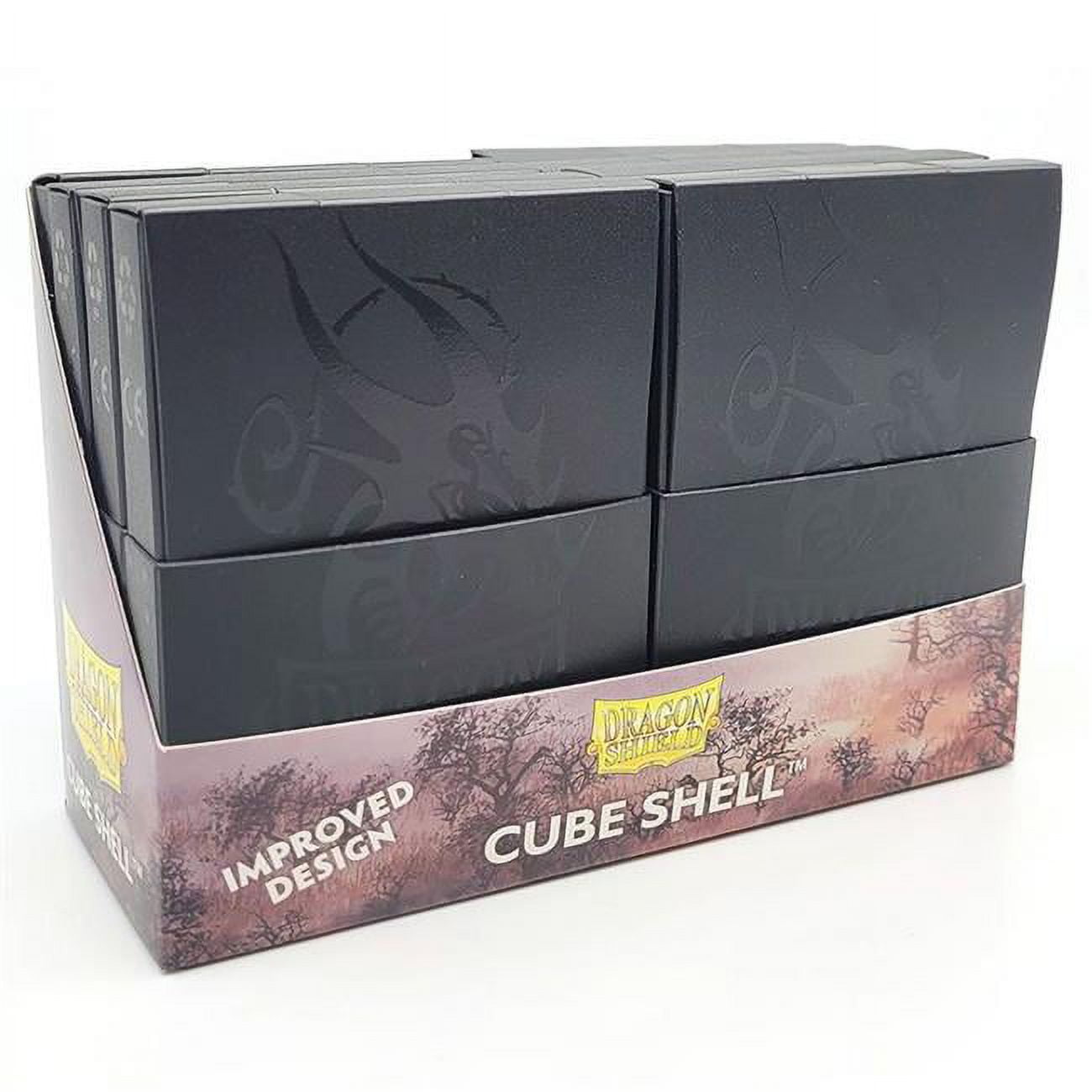 Picture of Arcane Tinmen ATM30524 Cube Shell Card Deck Box, Shadow Black - 8 Piece