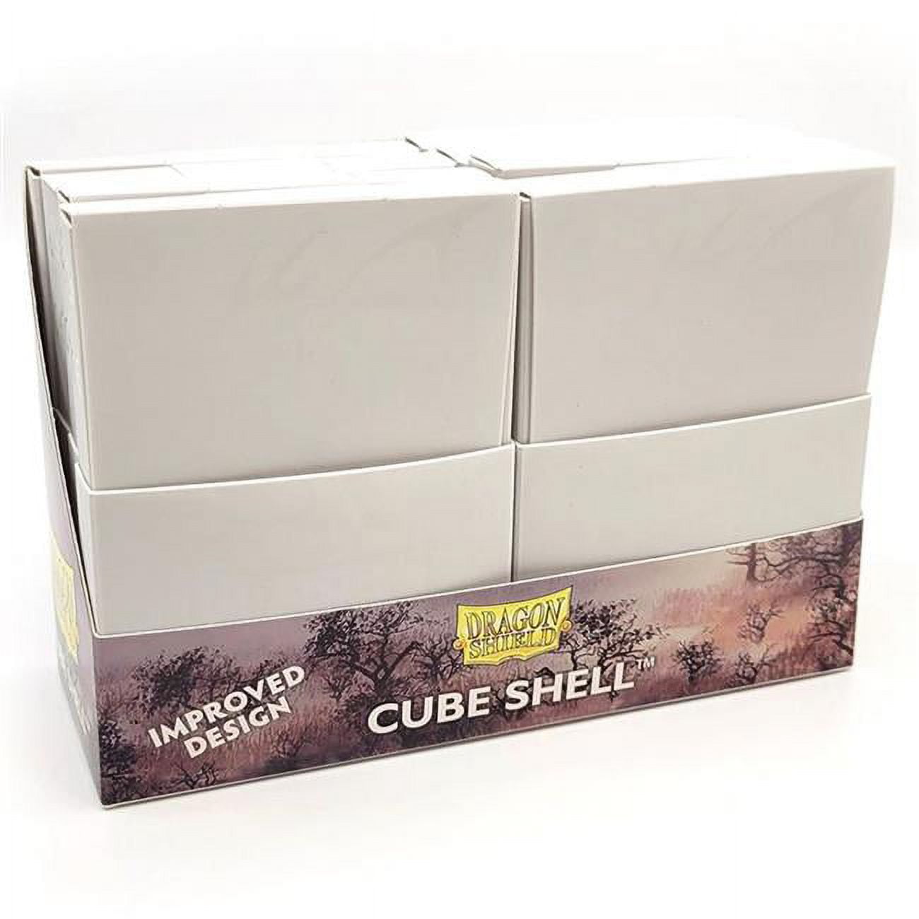 Picture of Arcane Tinmen ATM30535 Cube Shell Card Deck Box, Ashen White - 8 Piece