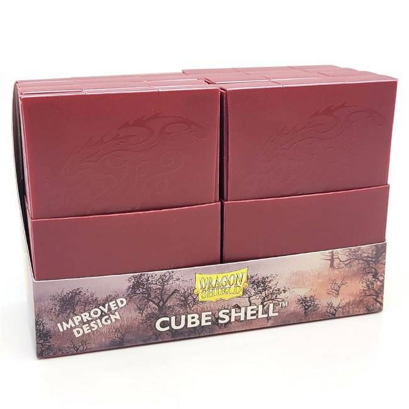 Picture of Arcane Tinmen ATM30550 Cube Shell Card Deck Box, Blood Red - 8 Piece