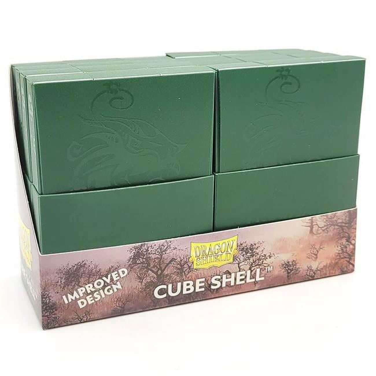 Picture of Arcane Tinmen ATM30551 Cube Shell Card Deck Box, Forest Green - 8 Piece