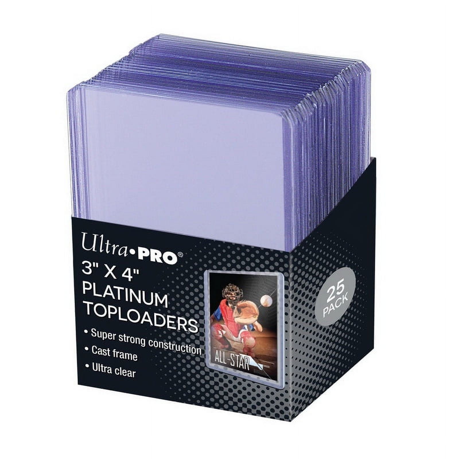 3 x 4 in. Toploader Ultra Clear Platinum Cards - 25 Count