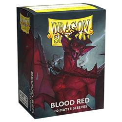 ATM11050 Dragon Shields Matte Blood Sleeves Card Game, Red - Pack of 100 -  Arcane Tinmen