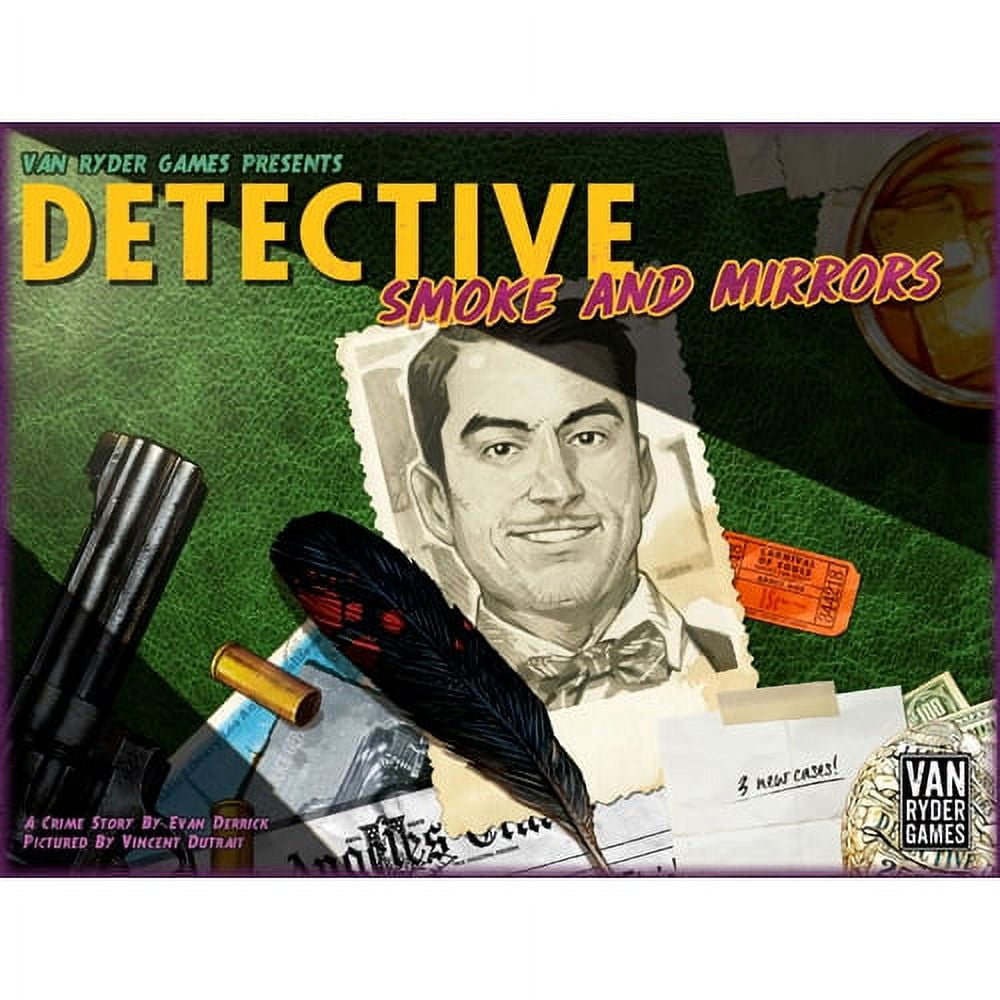 Picture of Van Ryder Games VRG207 Detective City Of Angels Smoke & Mirrors Expansion Board Game