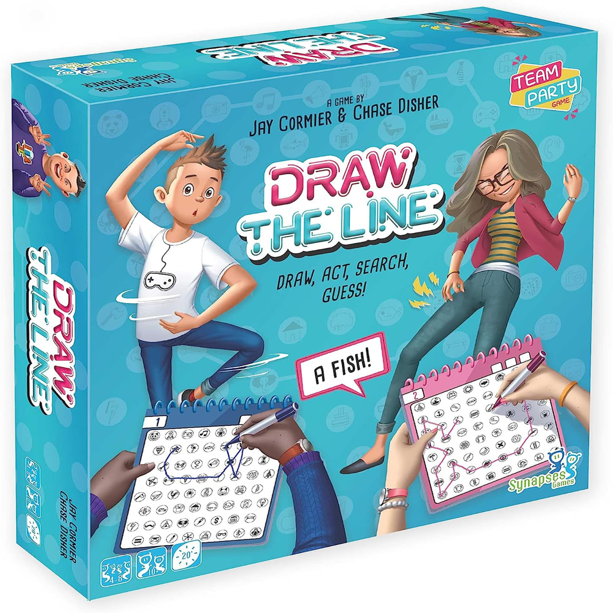Picture of Synapses Games SYGGDTL01EN Draw The Line Board Game