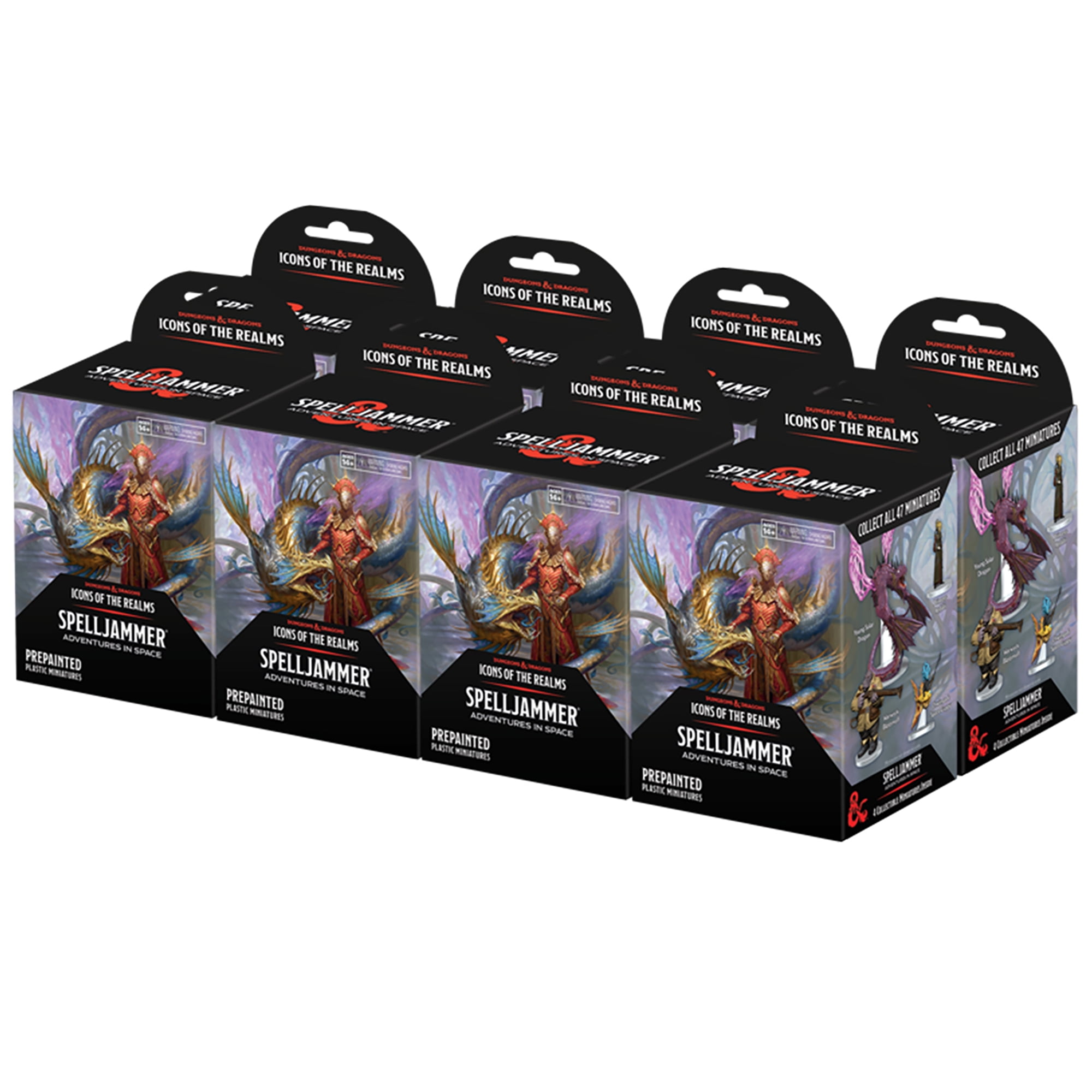 Picture of Wizkids WZK96166 Dungeons & Dragons Icons of the Realms - Spelljammer Adventures in Space Booster Brick - Set of 8