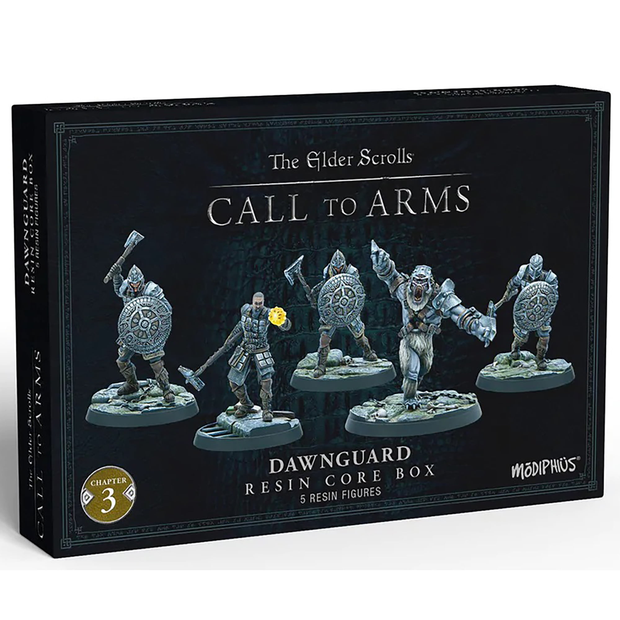 the Elder Scrolls - Call to Arms - Dawnguard Core Set - 5 Unpainted Resin Figures