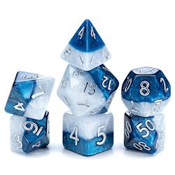 Cube Halfsies Police Box Dice - Set of 7