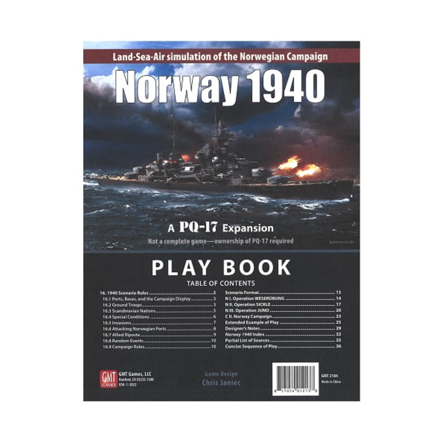 Picture of GMT Games GMT2104 PQ-17 Norway 1940 Expansion Board Game