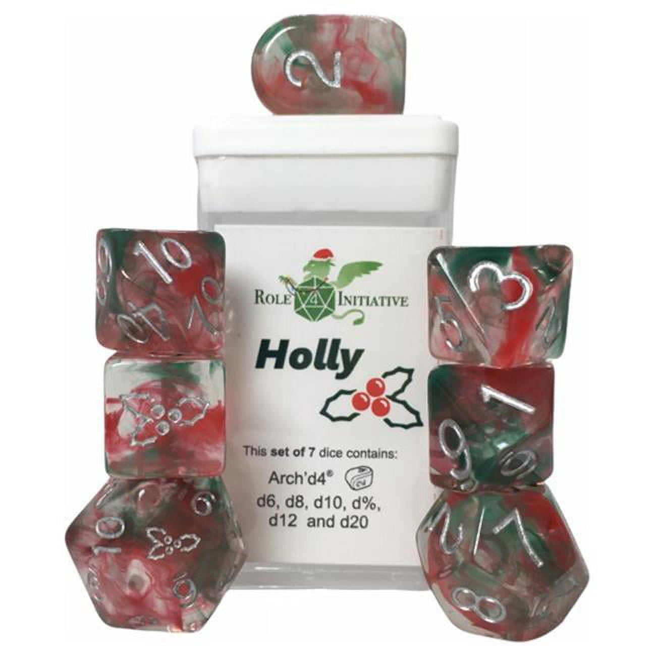 Picture of Role 4 Initiative R4I50905-7C Diffusion Holy Dice - Set of 7