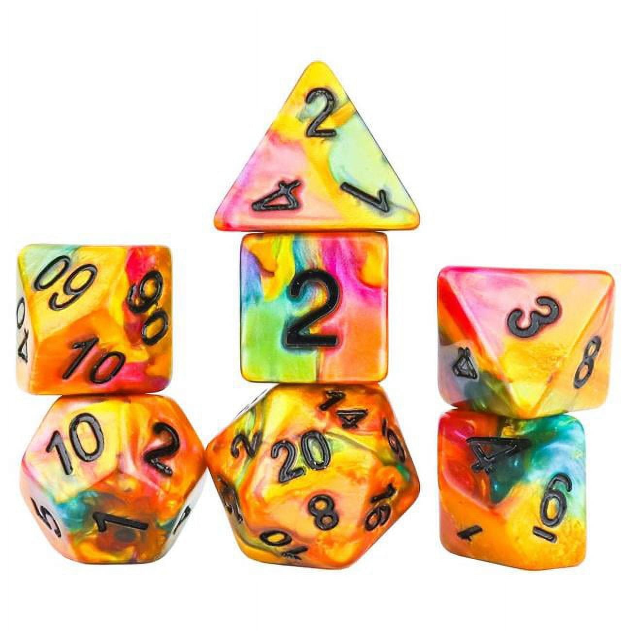 Rainbow GD Dice - Set of 7