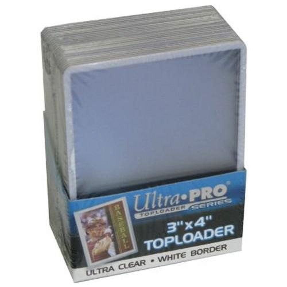 3 x 4 in. Border Top Loader, White - Set of 25