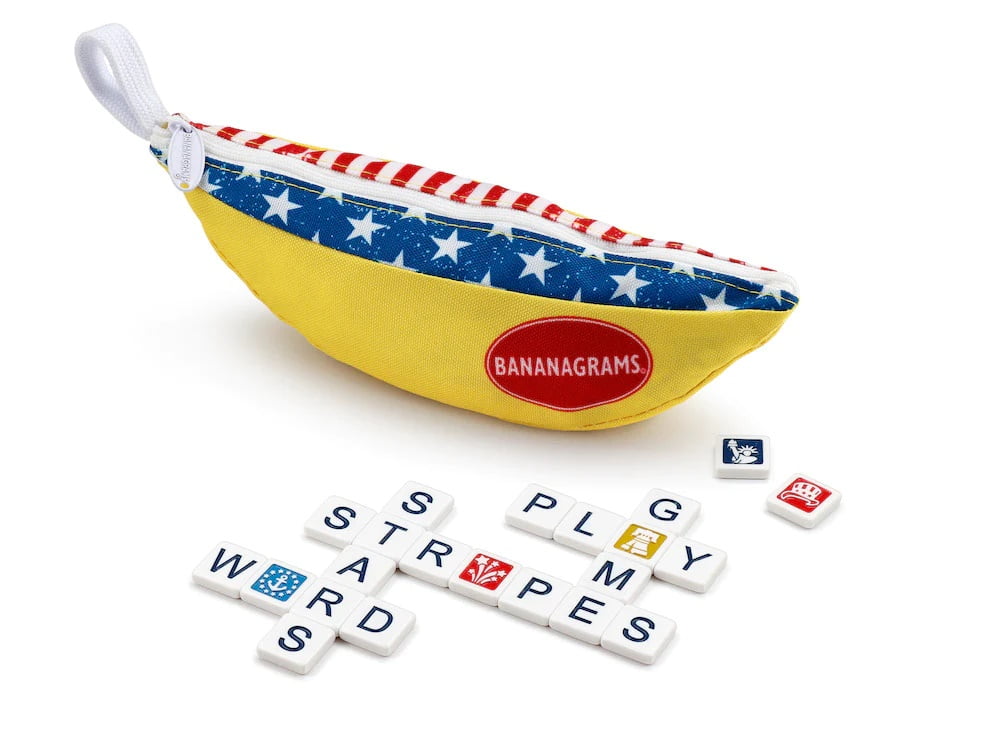 Picture of Bananagrams BNASAS001 Stars & Stripes Edition Board Game