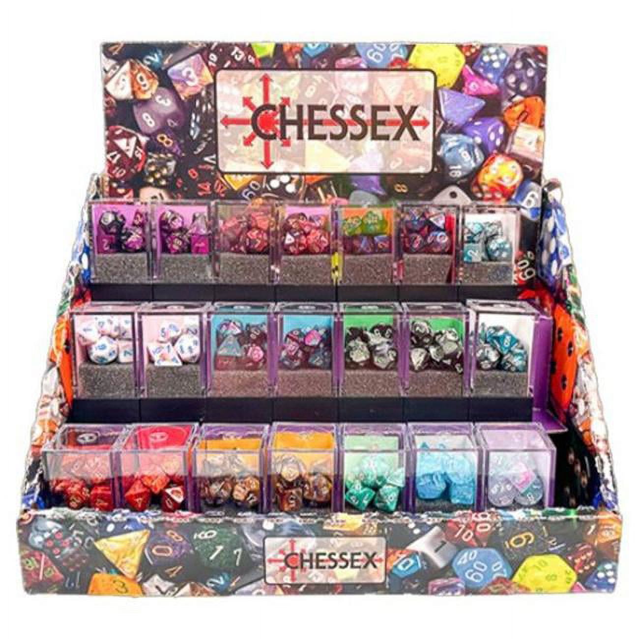 Picture of Chessex CHX20992 Cube Mini Dice - Set of 7 - Box of 50