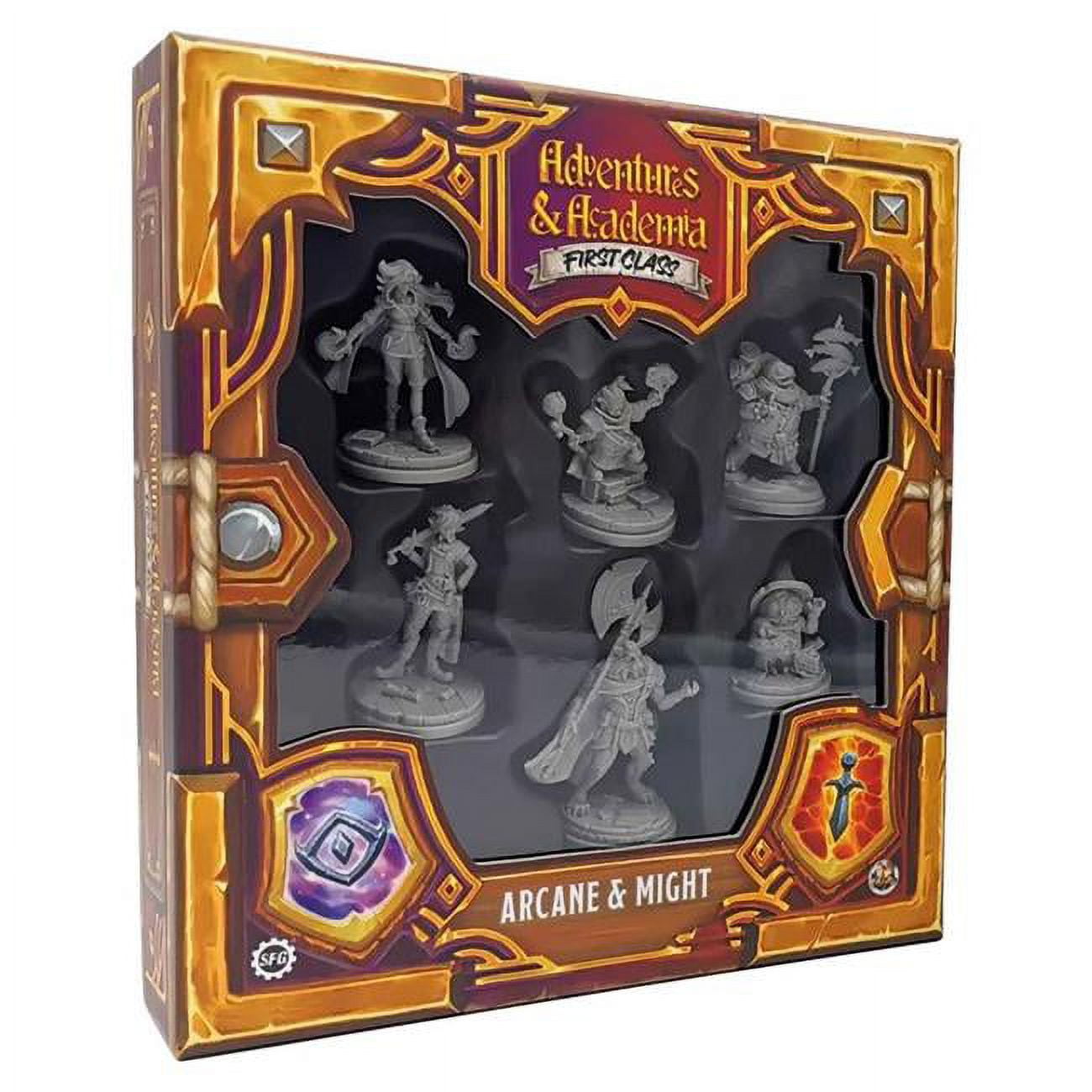 Picture of Steamforged Games STEAA1C-001 Adventures & Academia First Class Arcane & Might Miniatures