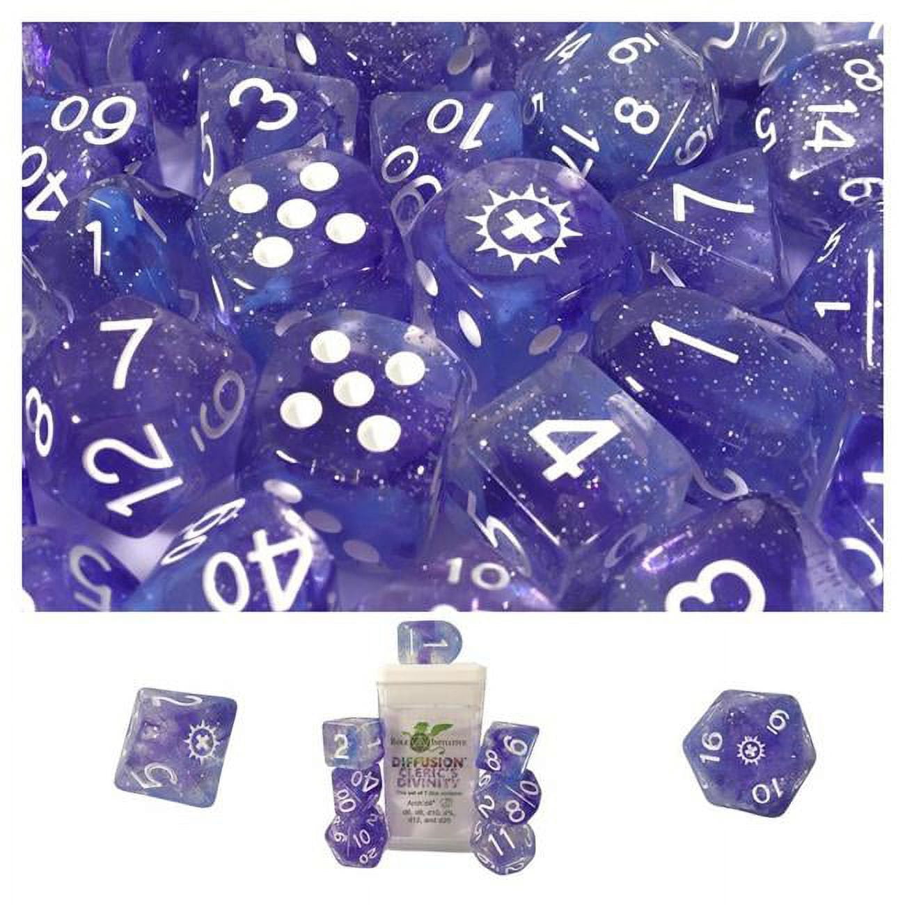 Picture of Role 4 Initiative R4I50523-7C-S Diffusion Clerics Divinity Dice - Set of 7