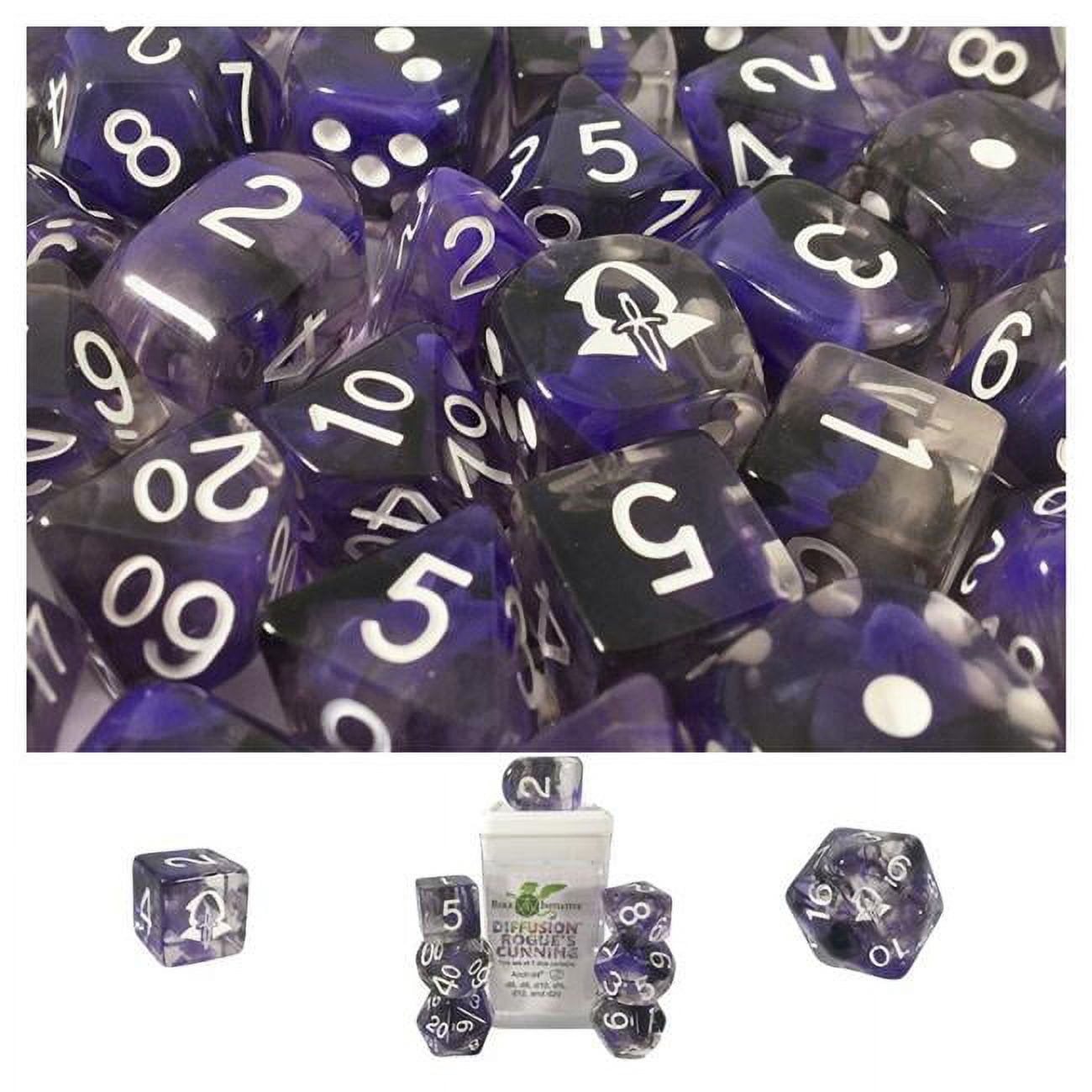 Picture of Role 4 Initiative R4I50529-7C-S Diffusion Rogues Cunning Dice - Set of 7