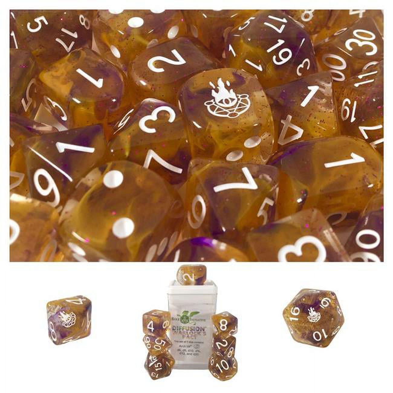 Picture of Role 4 Initiative R4I50531-7C-S Diffusion Warlocks Pact Dice - Set of 7
