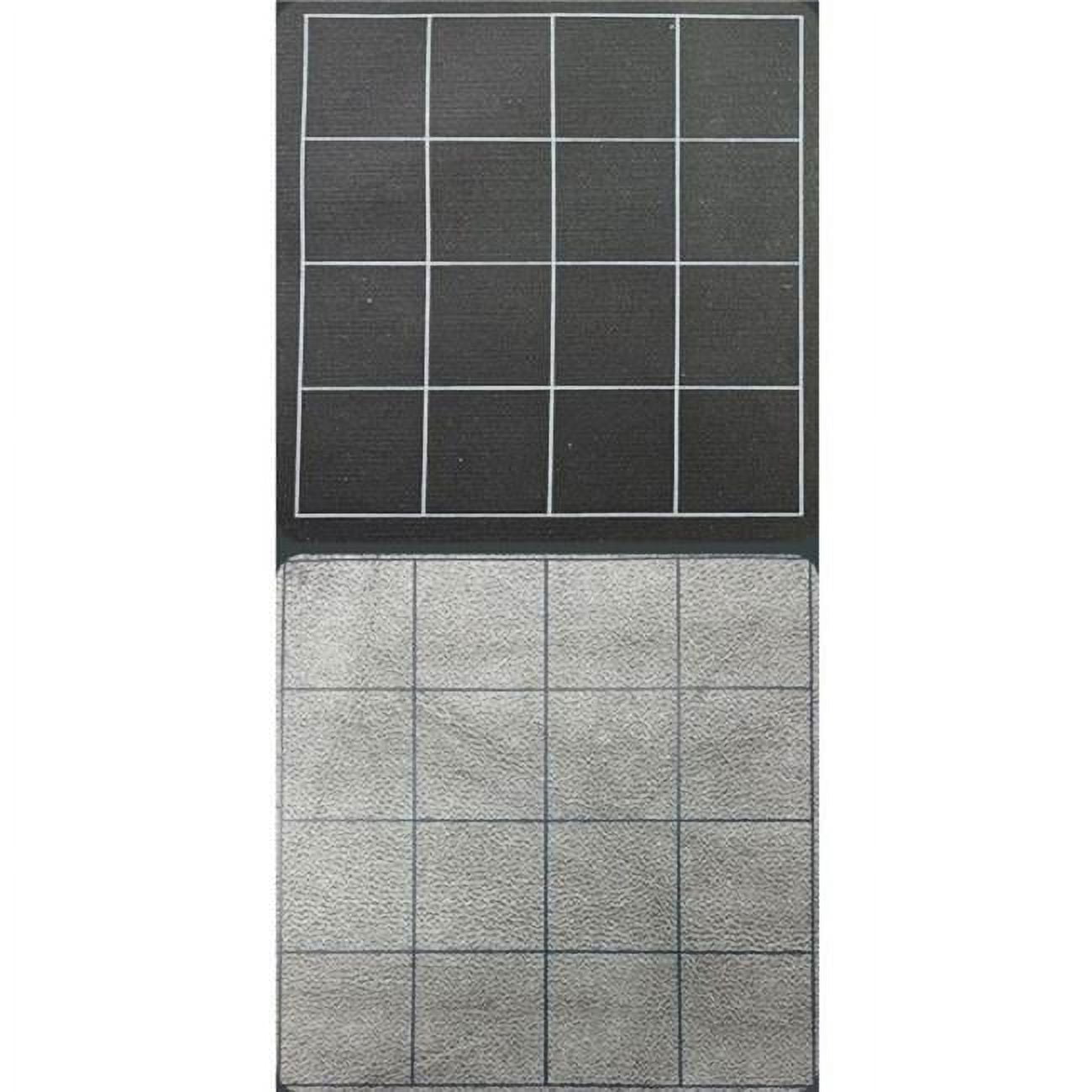1 in. Reversible Squares Megamat Board Game, Black & Grey