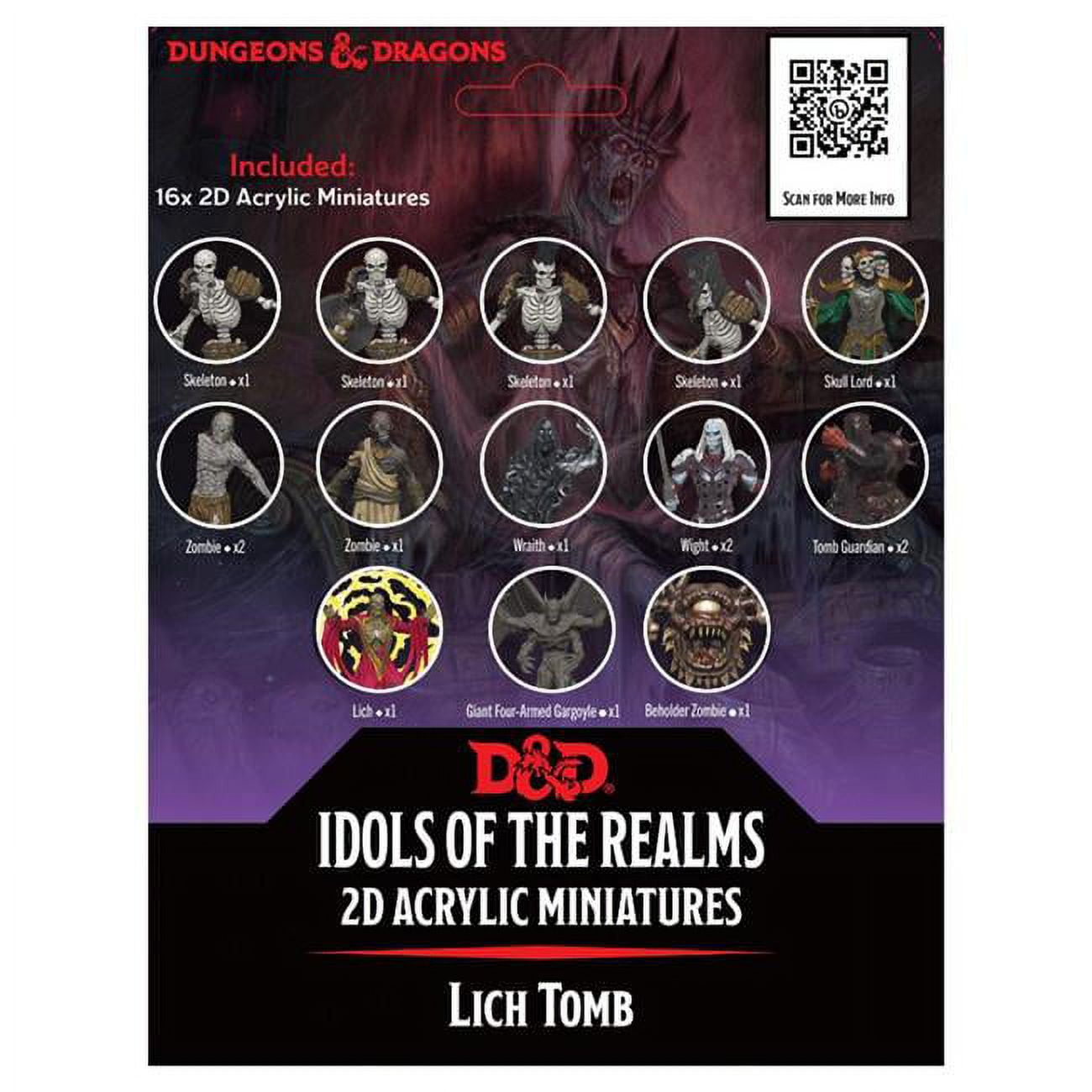 Picture of WizKids WZK94525 Dungeons & Dragons Idols of the Realms Lich Tomb 2D Miniature Set