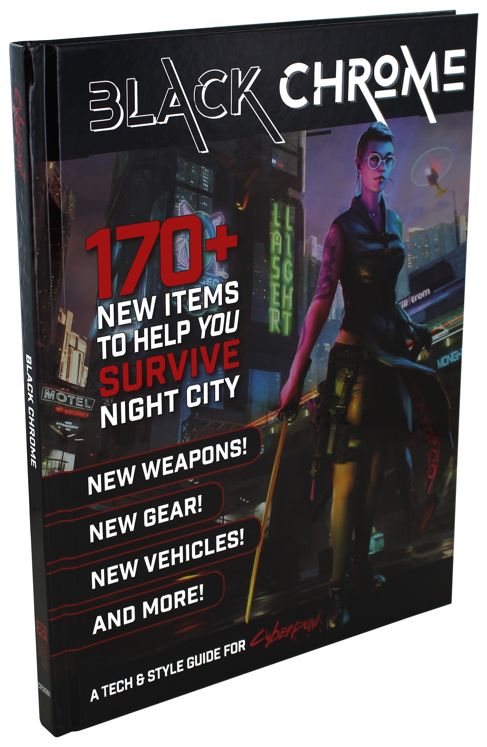 Picture of R. Talsorian Games RTGCR3061 Cyberpunk Red Black Chrome Roleplaying Game