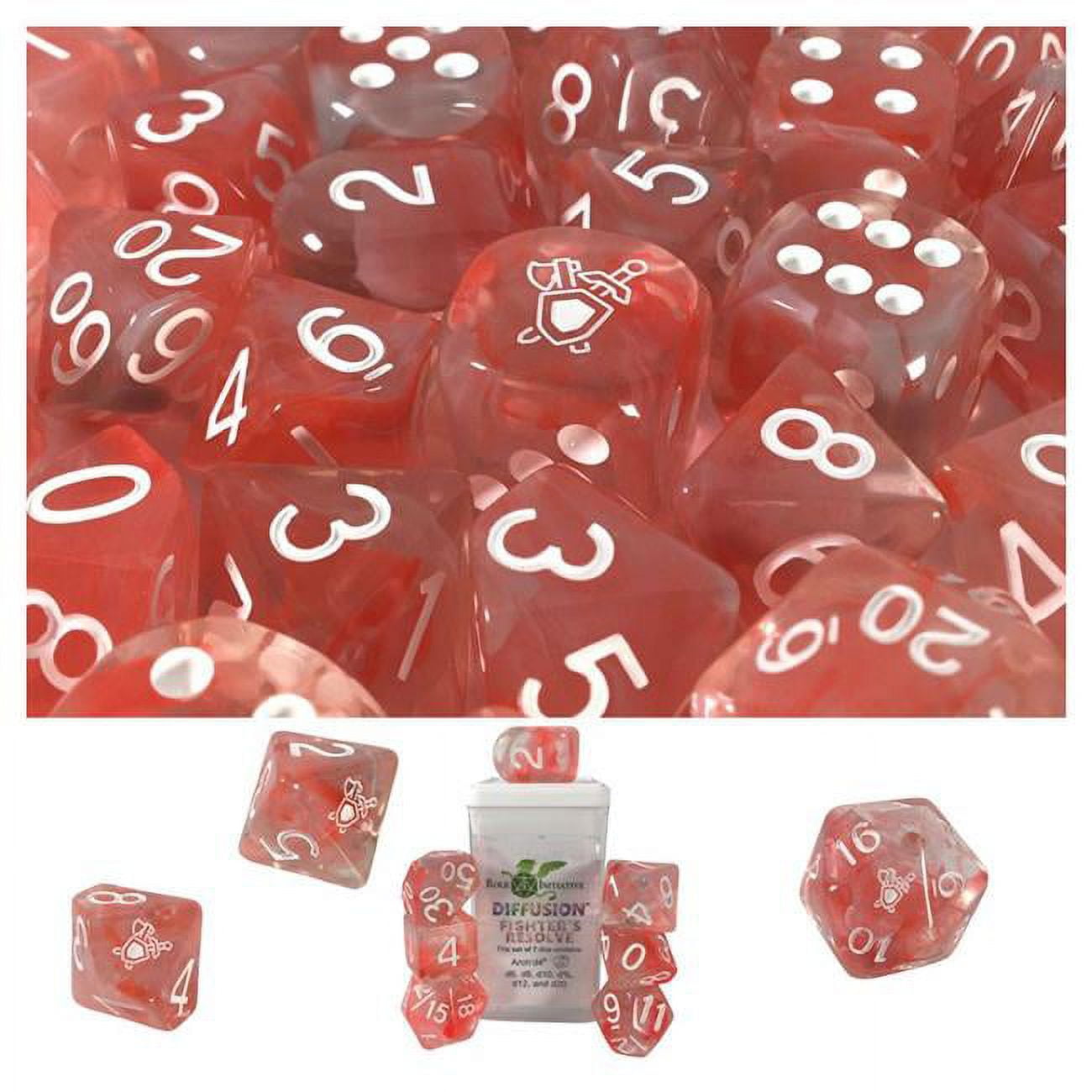 Picture of Role 4 Initiative R4I50525-7C-S Diffusion Fighters Resolve Special Reserve Dice, Set of 7