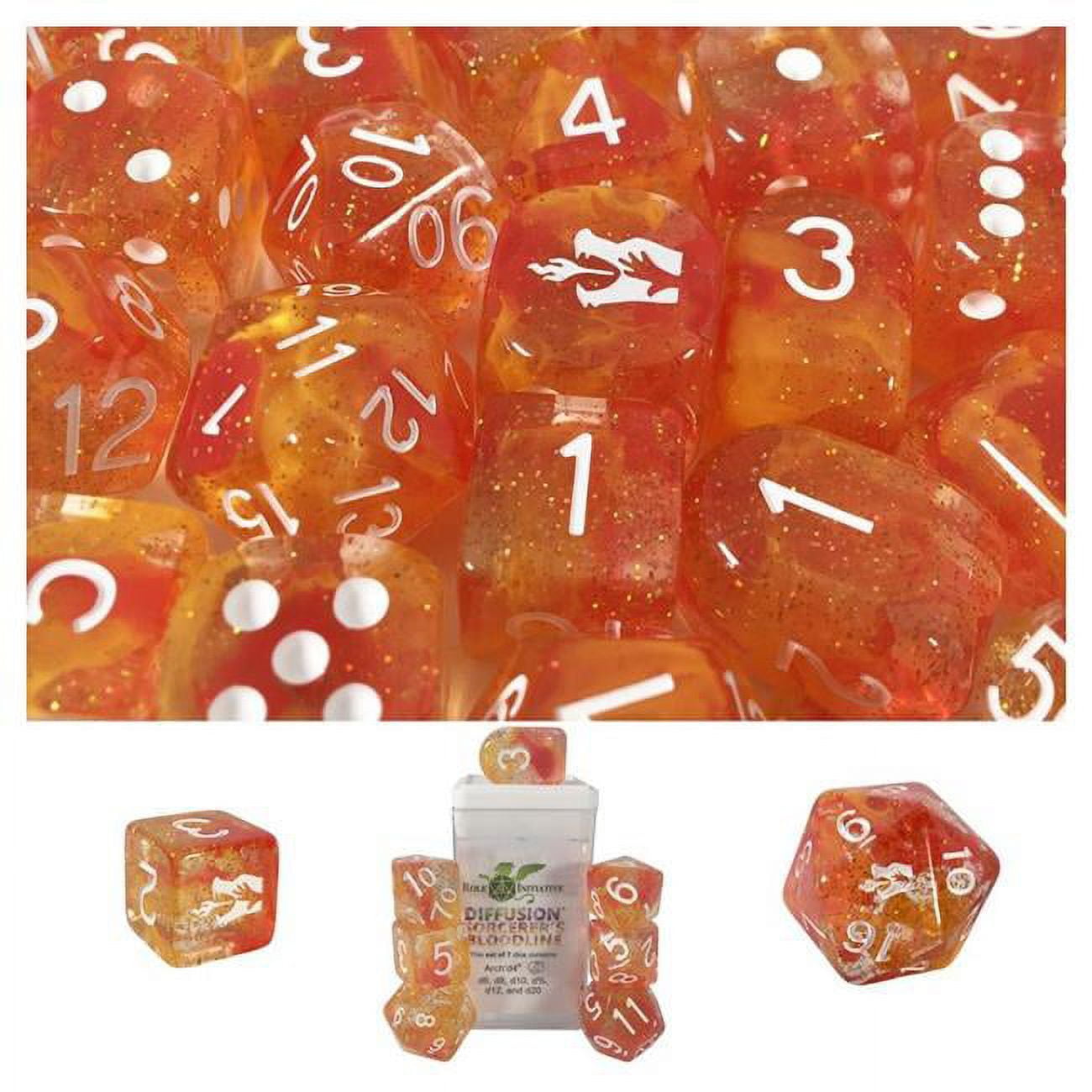Picture of Role 4 Initiative R4I50530-7C-S Diffusion Sorcerers Bloodline Special Reserve Dice, Set of 7