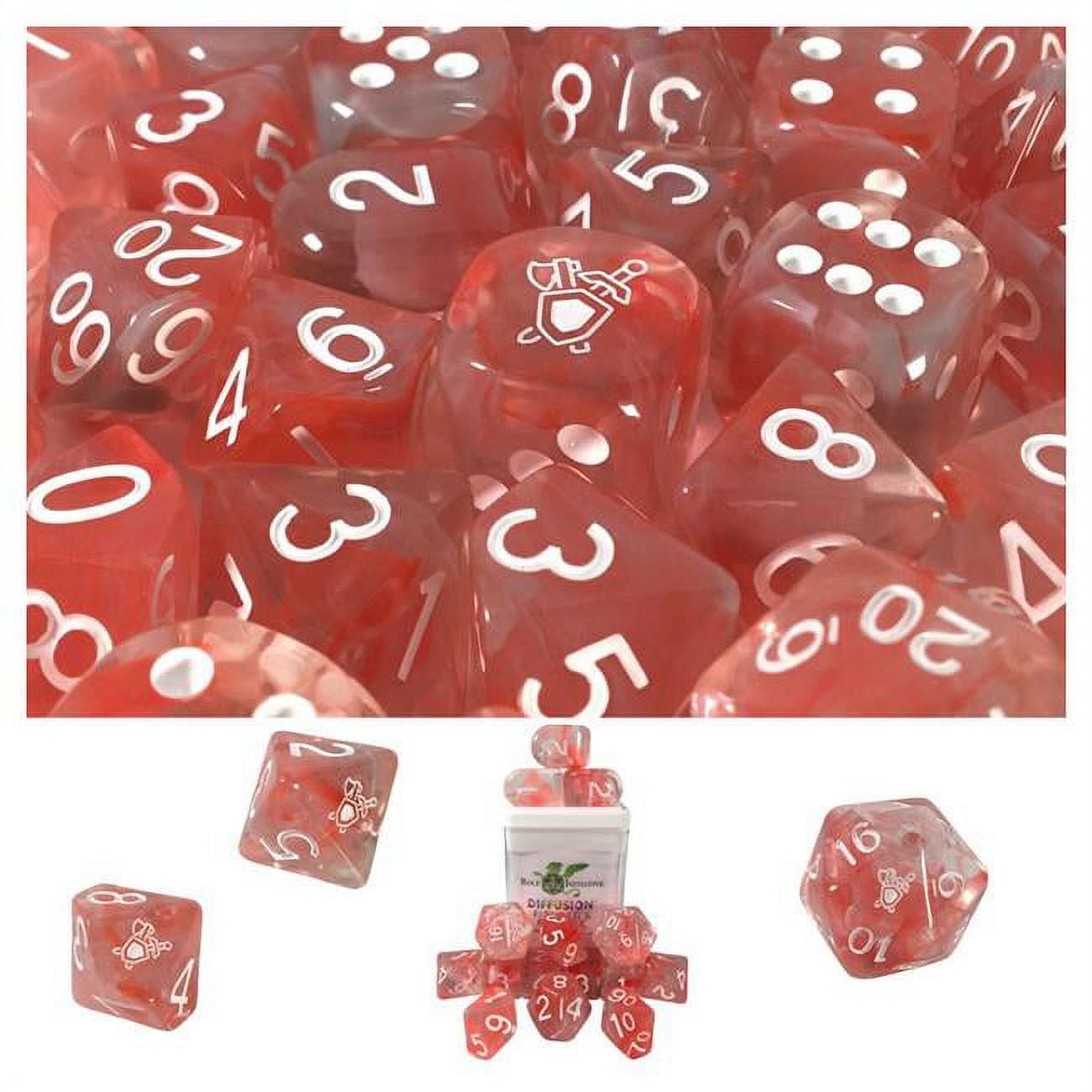 Picture of Role 4 Initiative R4I50525-FC-S Diffusion Fighters Resolve Special Reserve Dice, Set of 15