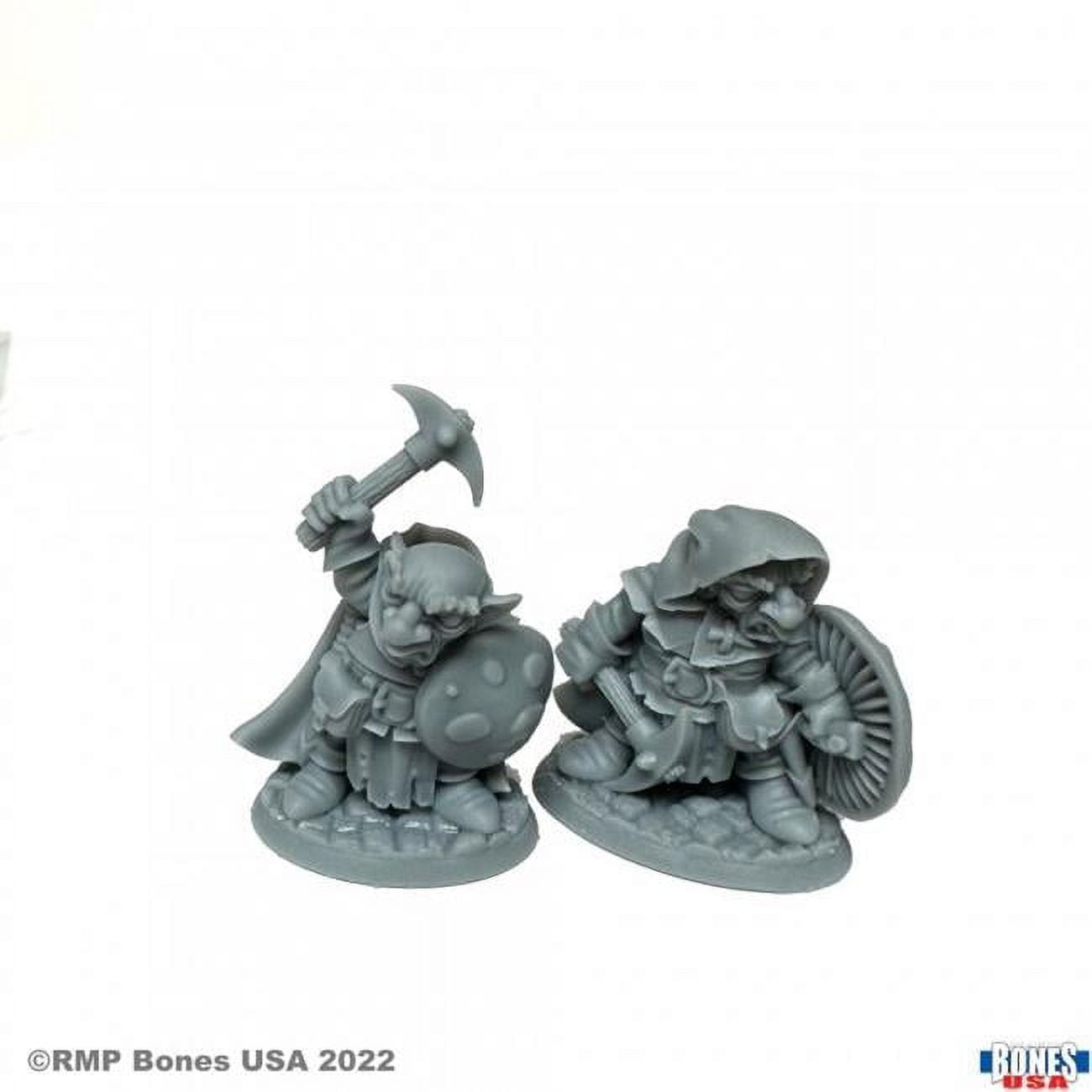 Picture of Reaper Miniatures REM30109 Bones Black - Deep Gnome Rangers Miniatures - 2 Piece