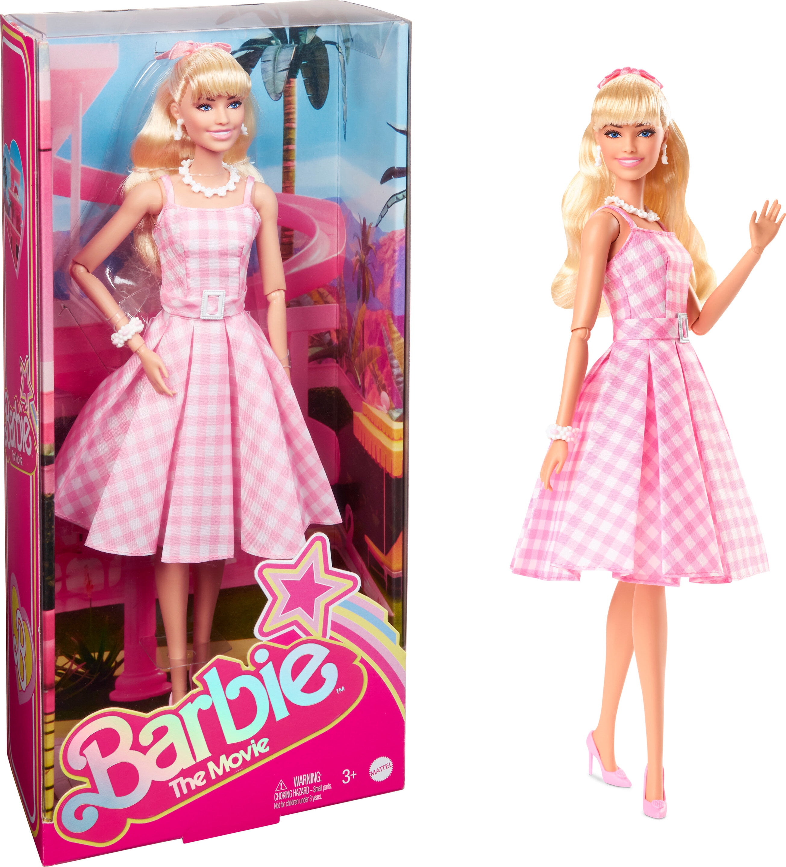 Barbie The Movie Barbie Doll - Pink Gingham Dress