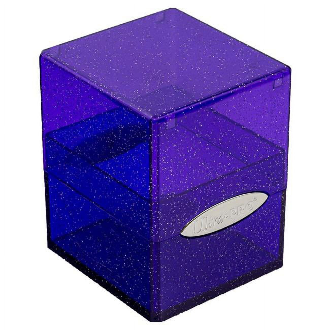 Picture of Ultra Pro ULP16010 Satin Cube Glitter Purple Deck Box