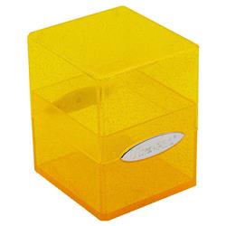 Picture of Ultra Pro ULP16012 Satin Cube Glitter Yellow Deck Box