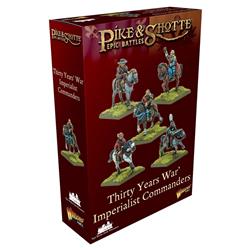 Picture of Warlord Games WRL212412001 Pike & Shotte Epic Battles 30YW Imperialist Commanders Miniature