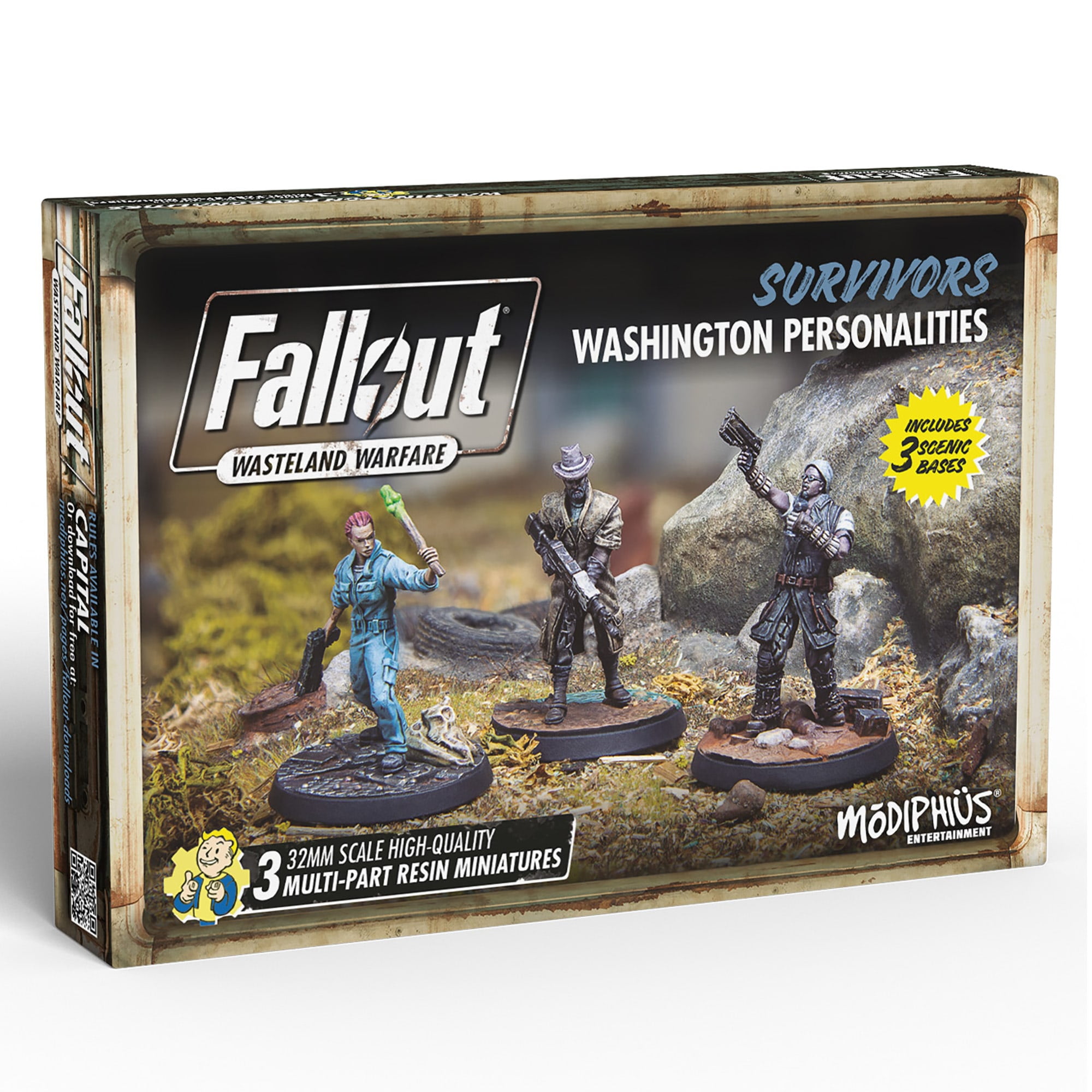 Fallout Wasteland Warfare Survivors Washington Pers Miniatures