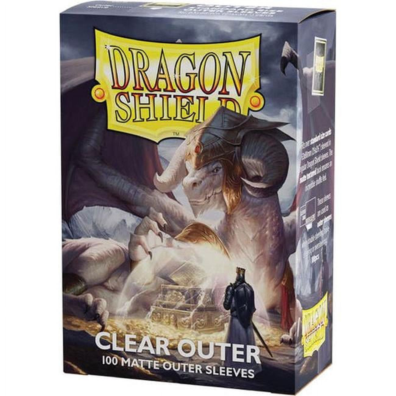 ATM13002 DP Dragon Shield Outer Sleeves Matte Card Accessories, Clear