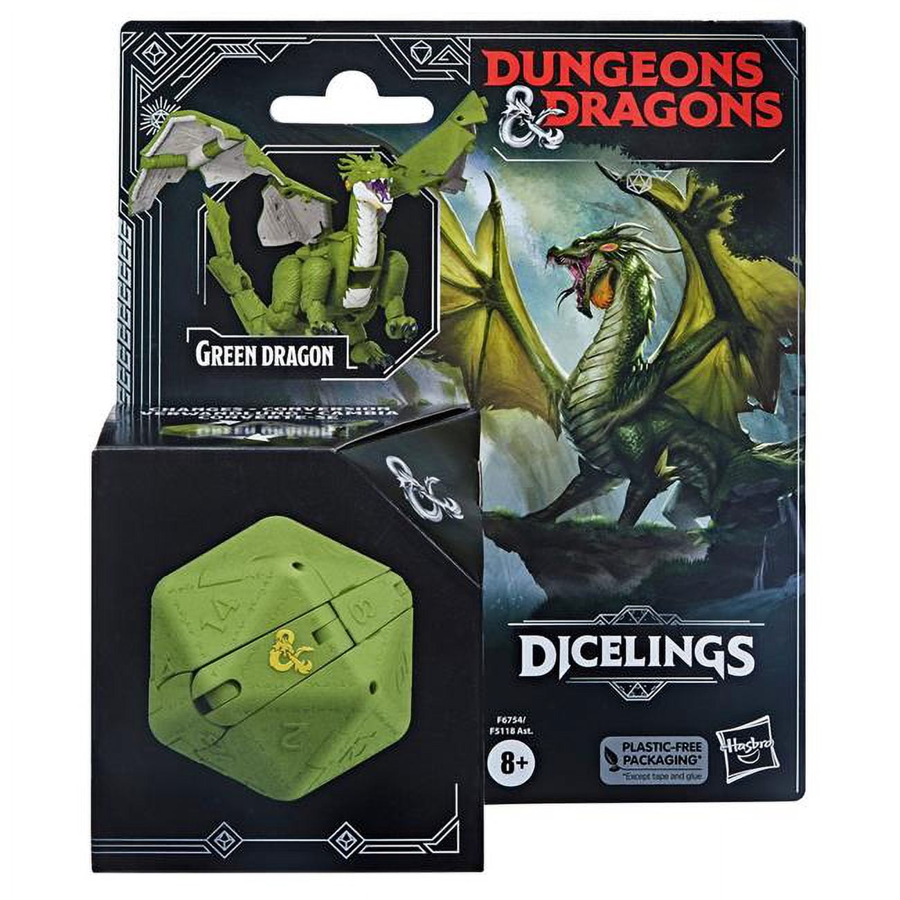 Picture of Hasbro HSBF6754 Dungeons & Dragons Green Dragon Displacer Dicelings&#44; Pack of 6