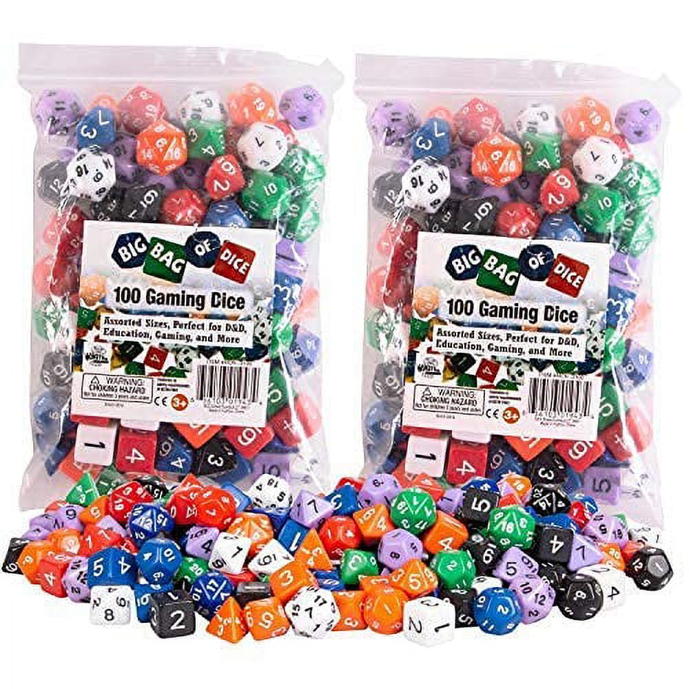 Picture of Monster Protectors MOND200399 Gaming Dice Bulk Value Set&#44; Assorted Color - Pack of 200