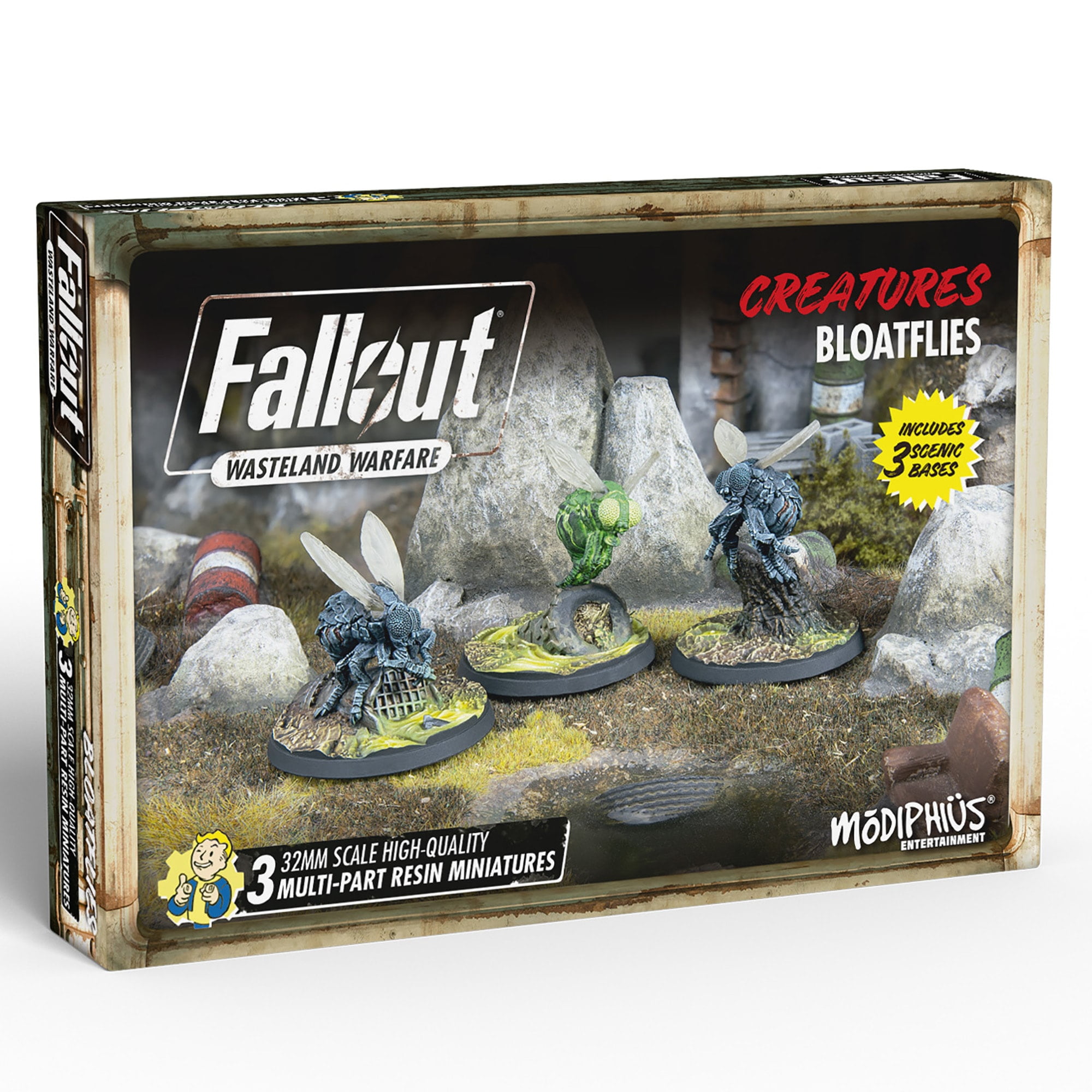 Picture of Modiphius Entertainment MUH052287 Fallout Wasteland Warfare Creatures Bloatflies Figurine