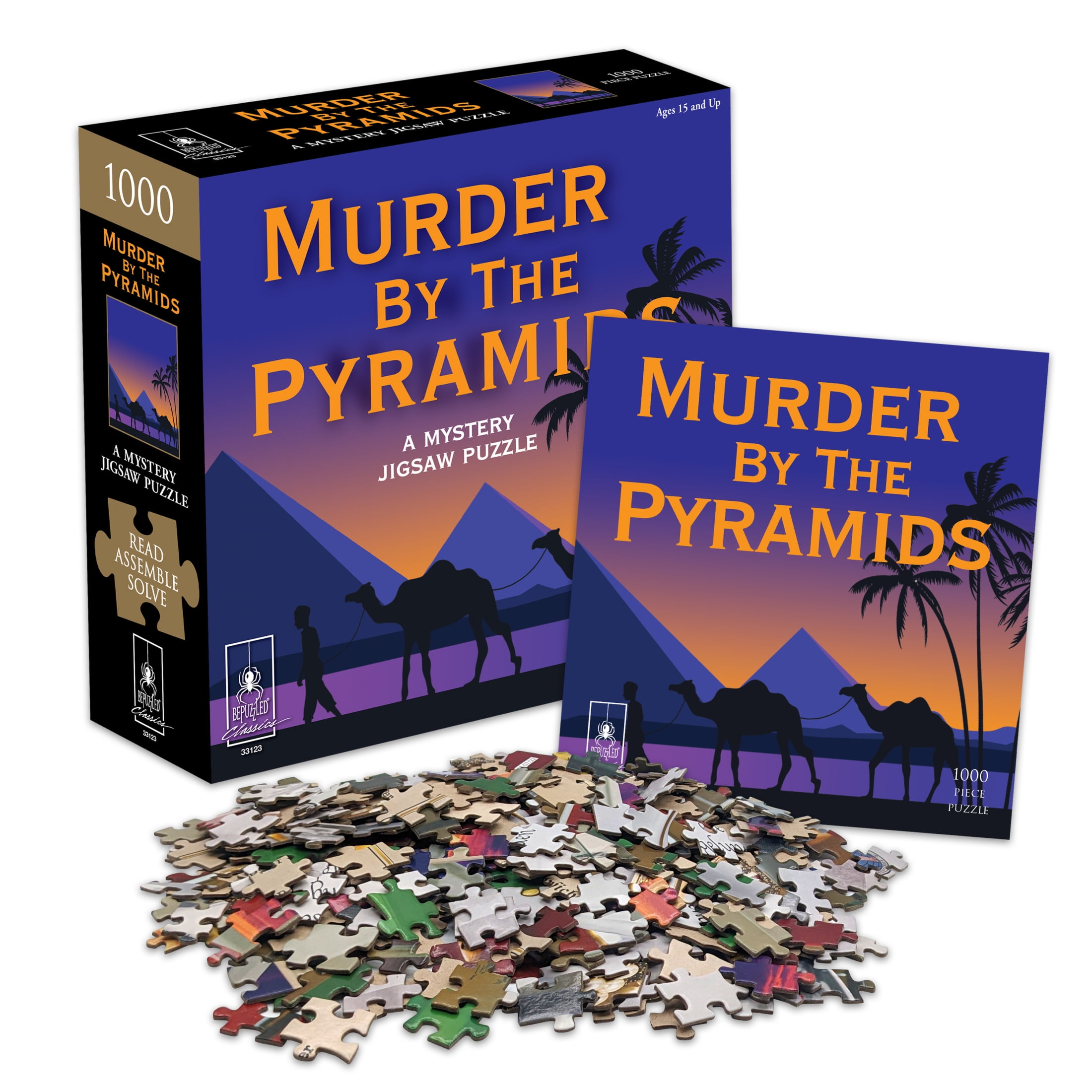 Murder by the Pyramids Classic Mystery Jigsaw Puzzle