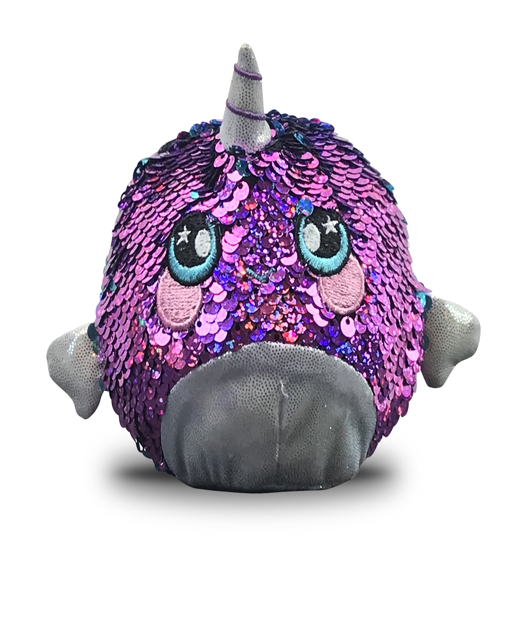 Picture of Beverly Hills Teddy Bear BHT010491 Squeezamals Shelby Sparkle Narwhal Plush Toy