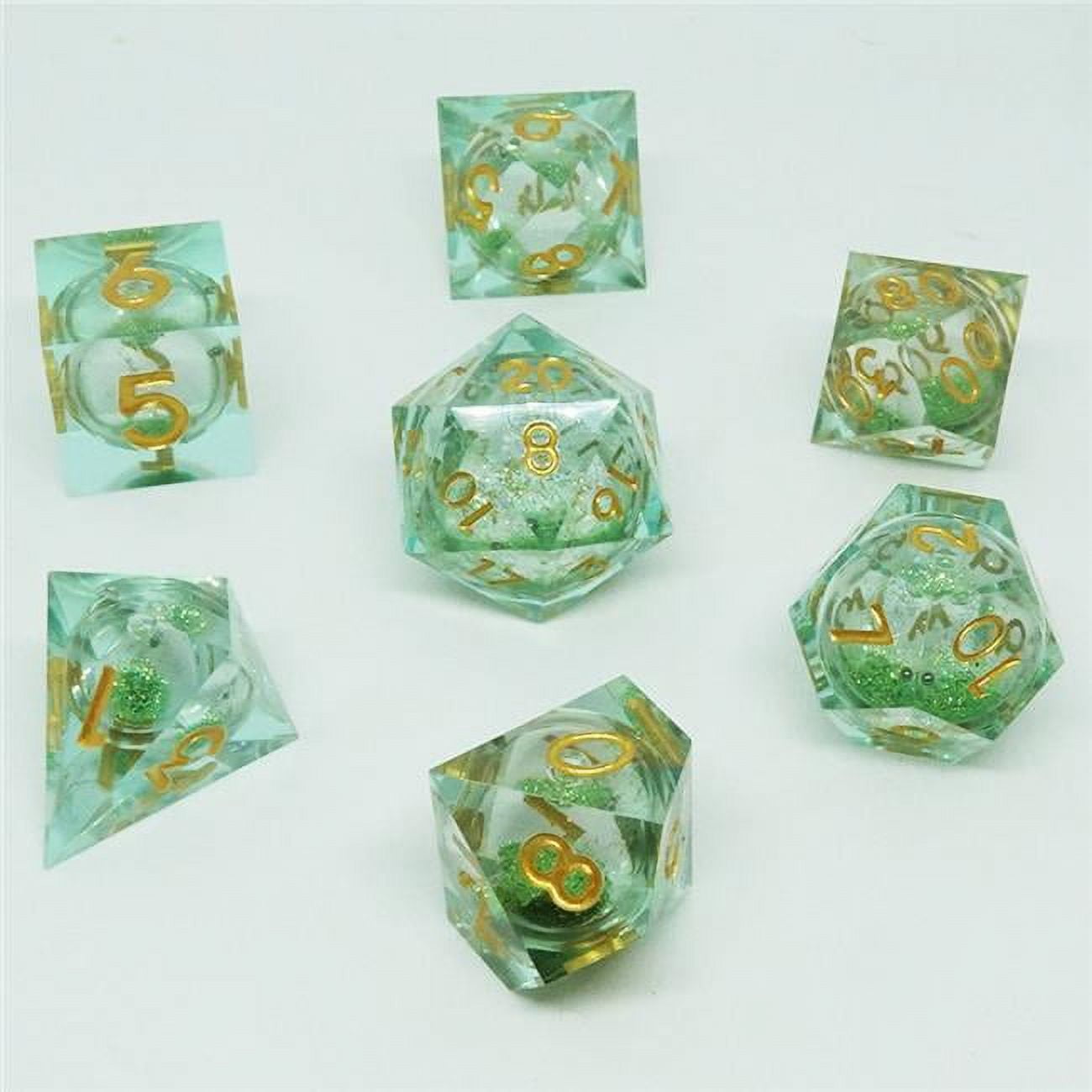 CHR60002 Cube Liquid Core Molten Dragonscale Dice Set - Set of 7