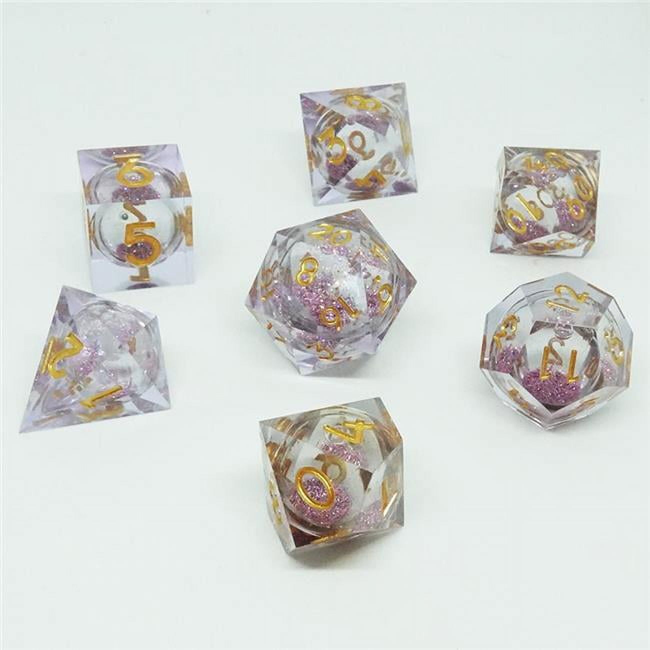 CHR60001 Cube Liquid Core Molten Constellation Dice Set - Set of 7