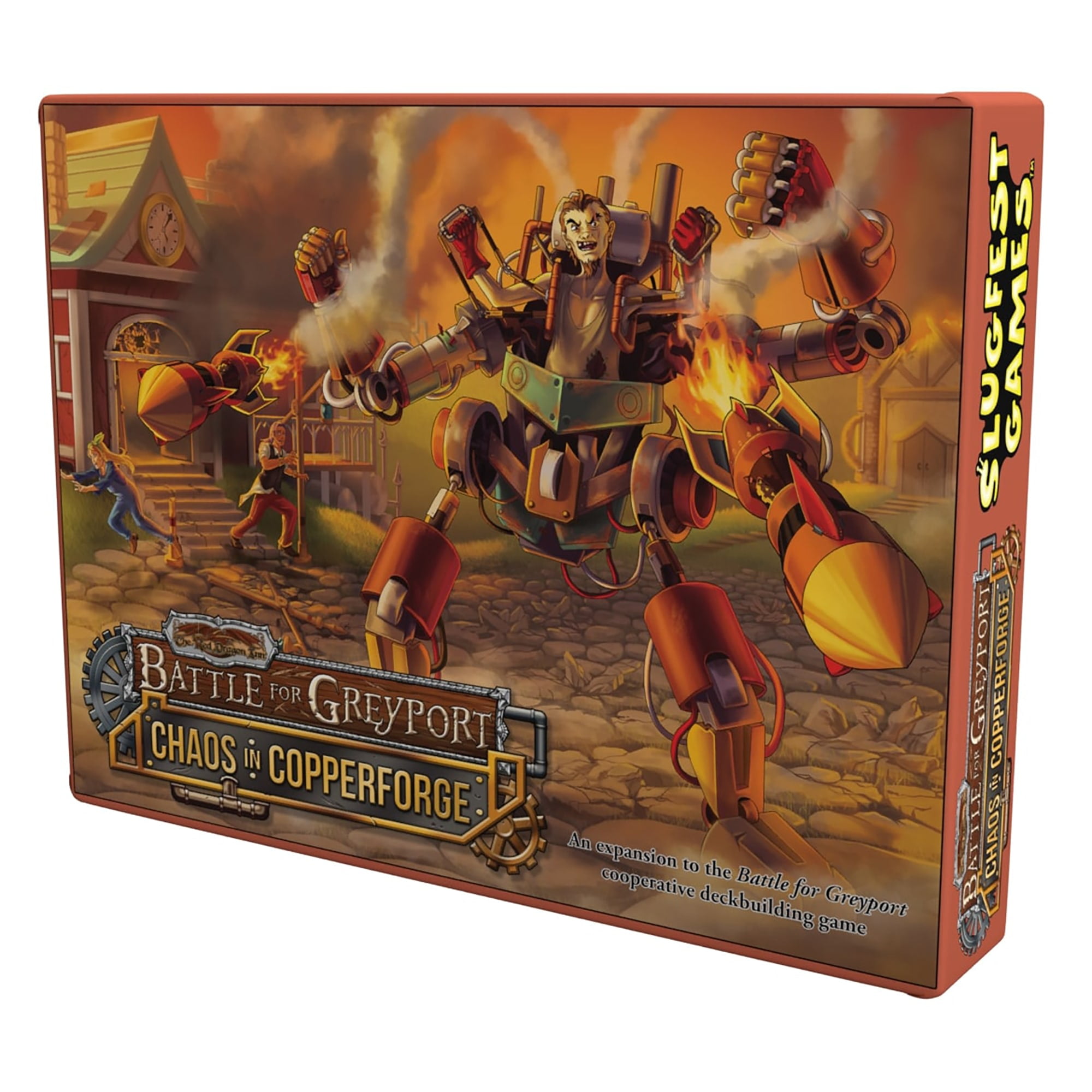 Picture of Slugfest Games SFG056 The Red Dragon Inn Battle for Greyport Chaos in Copperforge Board Game