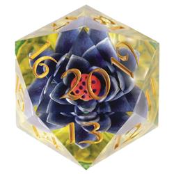 54 mm D20 Single Spindown Black Lotus Dice
