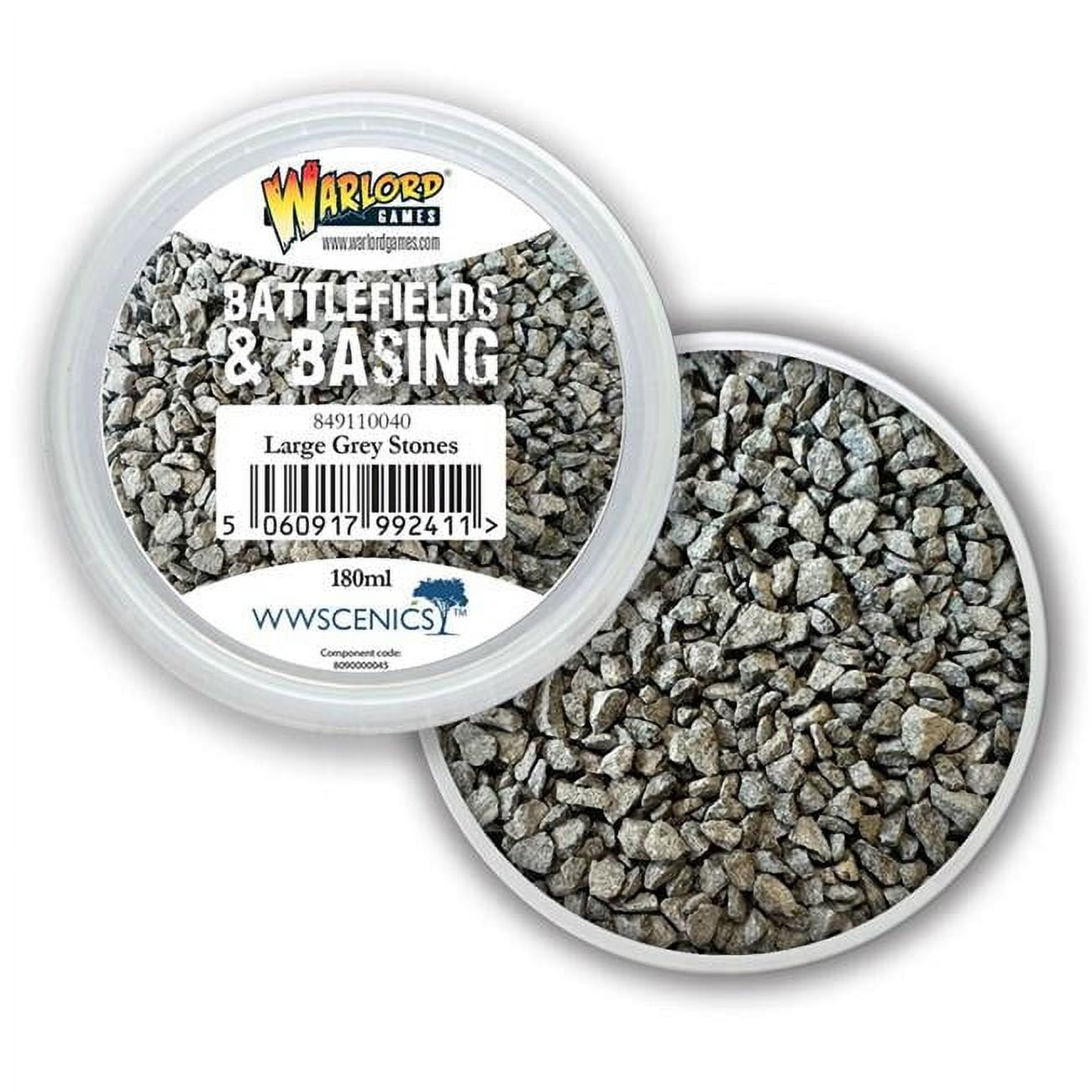 Picture of Warlord Games WRL849110040 180 ml Battlefields & Basing Large Grey Stones Miniature