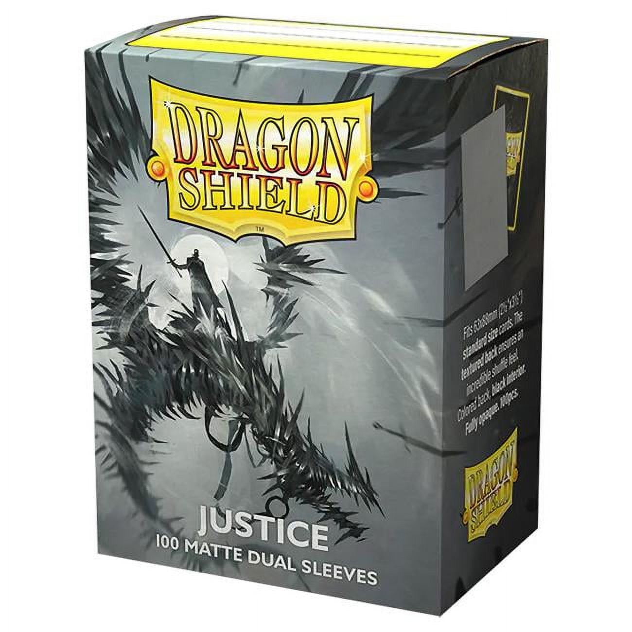 ATM15061 Dragon Shield Justice Dual Matte Sleeves Deck Protector - 100 Piece