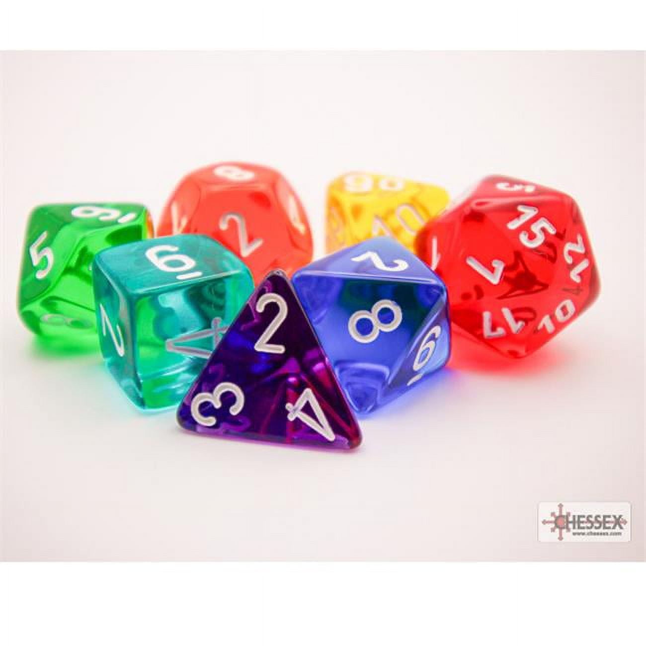 Manufacturing CHX23099 Translucent Prism GM & Beginner Player Dice Set - Set of 7